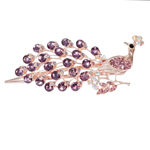 Haarspange Pfau lila gold 5260b Haarspange Pfau lila gold 5260b